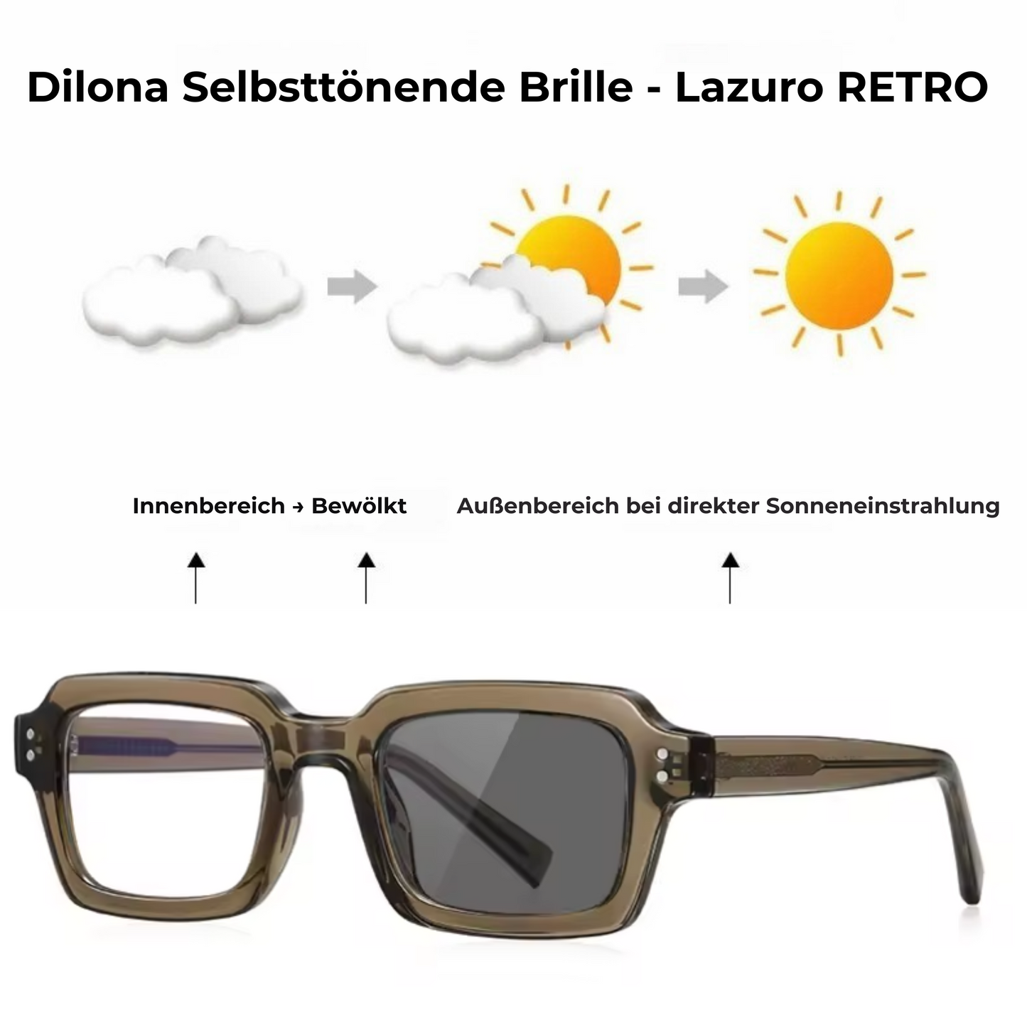 Selbsttönende Brille - "Atlanta"